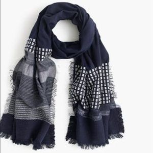 J.Crew E9161 Scarf Navy